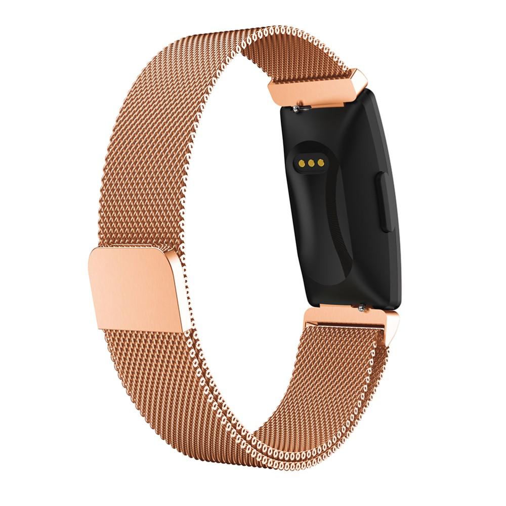 Fitbit Inspire/Inspire 2 Milanese bandje Rosé goud
