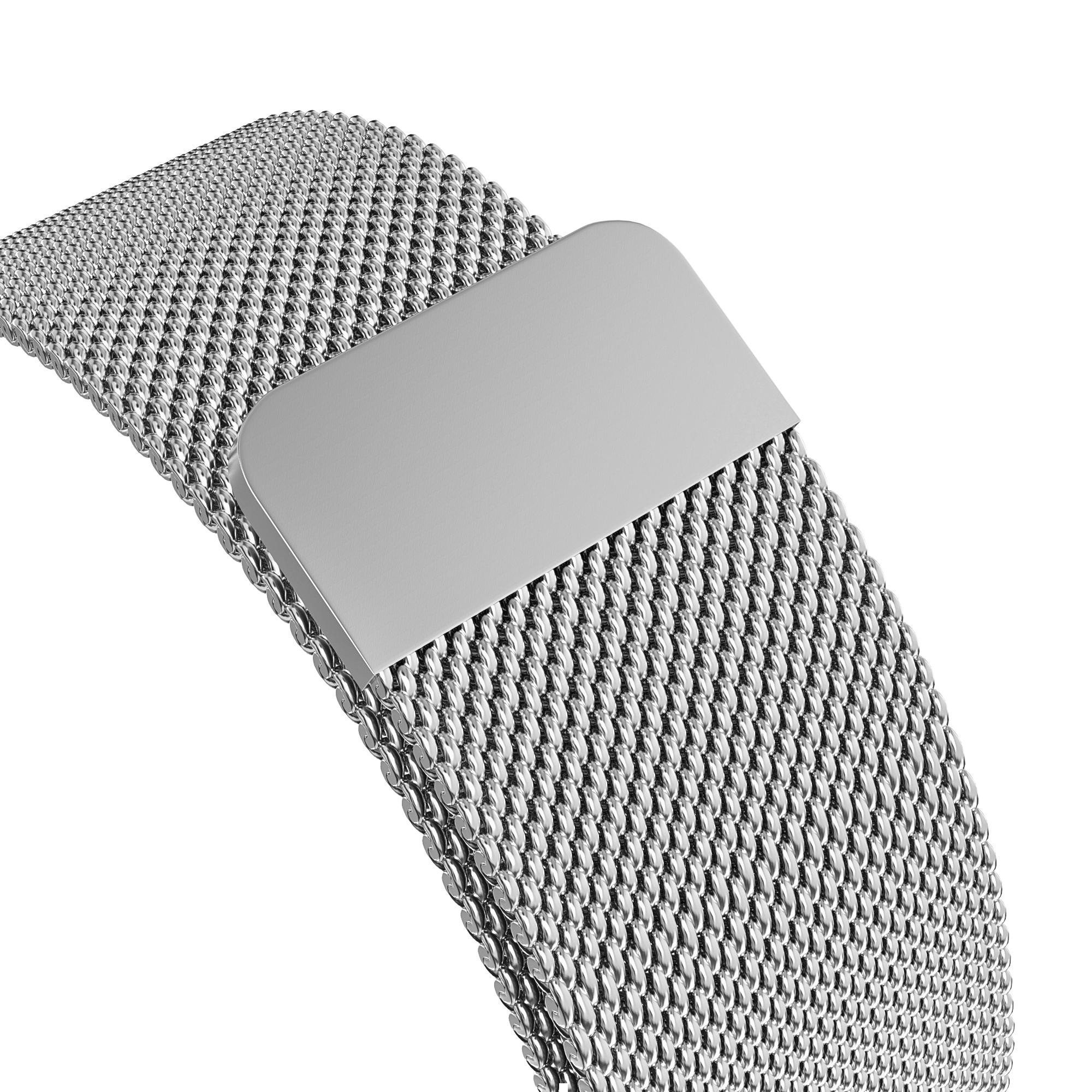 Apple Watch 38/40/41 mm Milanese bandje Zilver