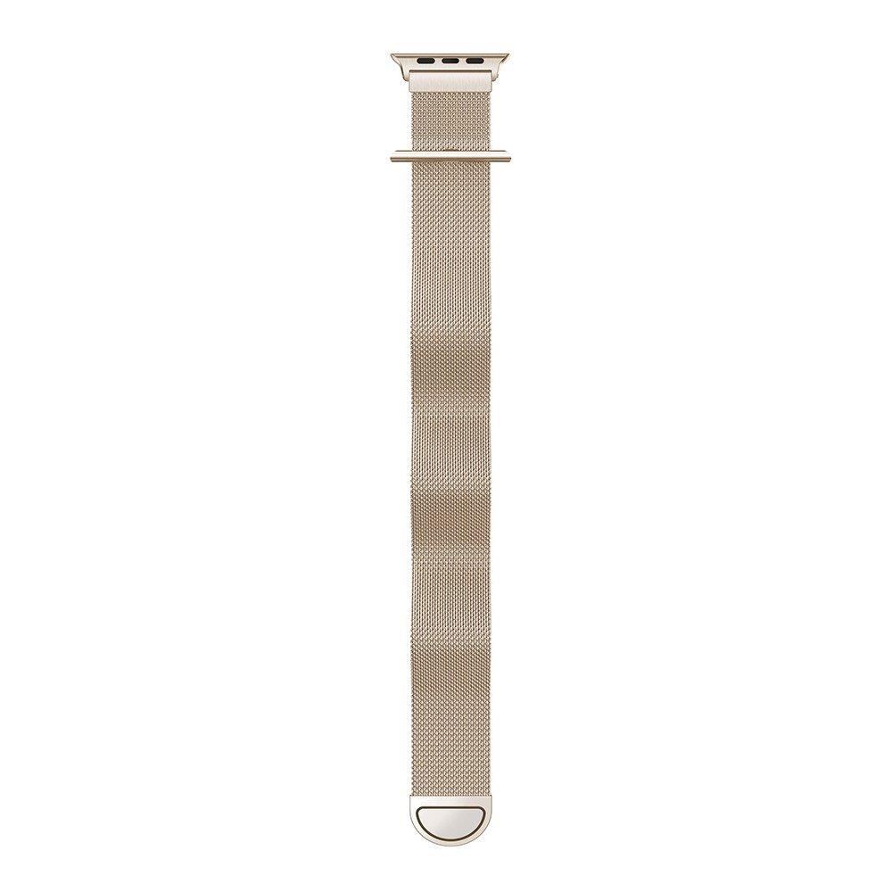 Apple Watch Series 8 41mm Milanese bandje Champagne goud