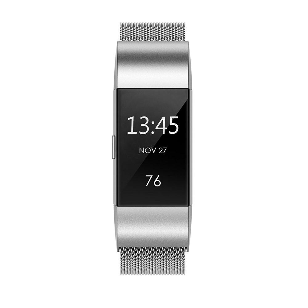 Fitbit Charge 2 Milanese bandje Zilver