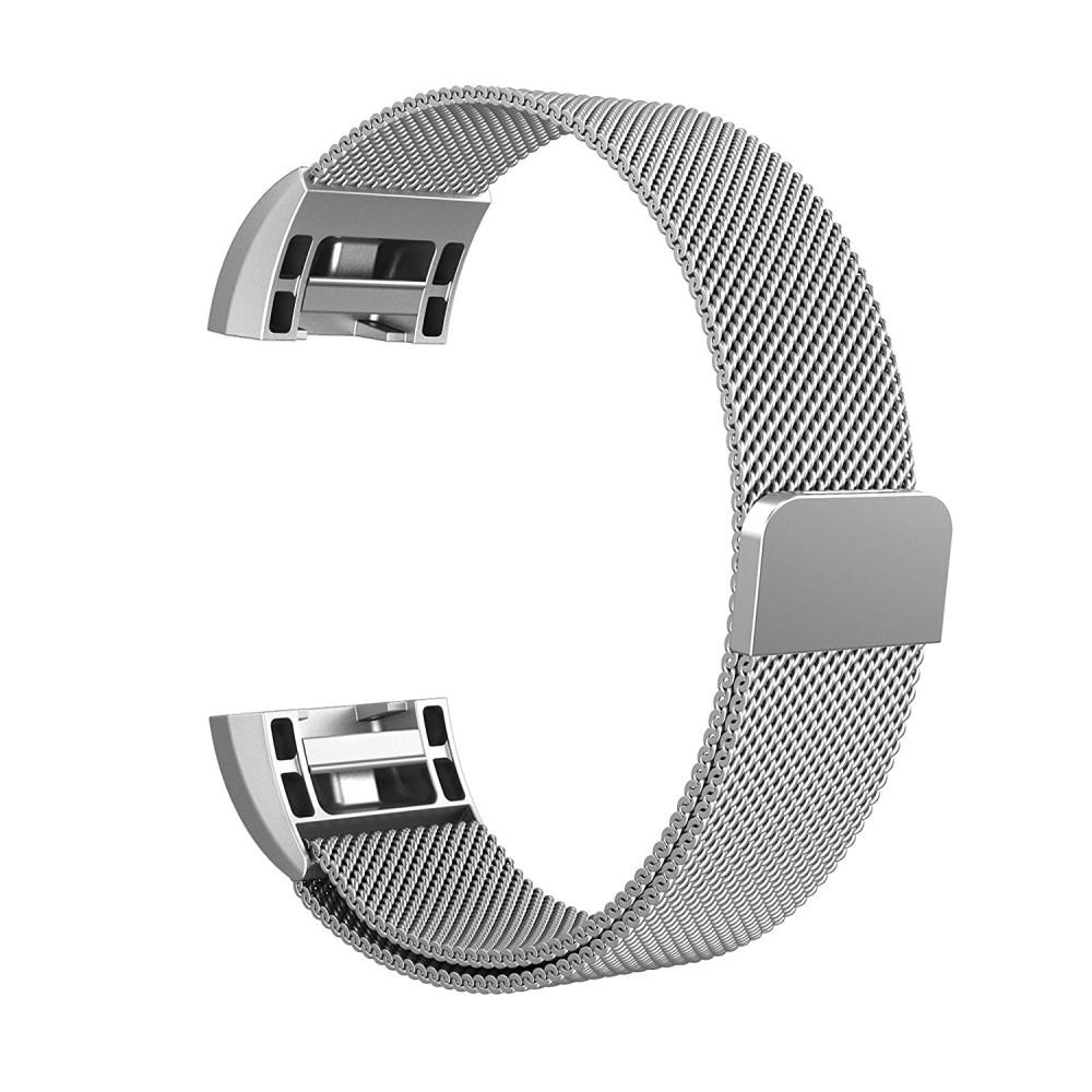 Fitbit Charge 2 Milanese bandje Zilver