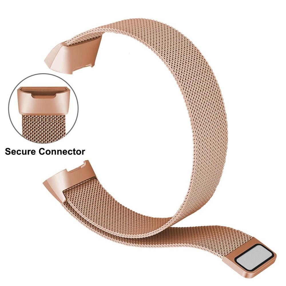 Fitbit Charge 3/Charge 4 Milanese bandje Rosé goud