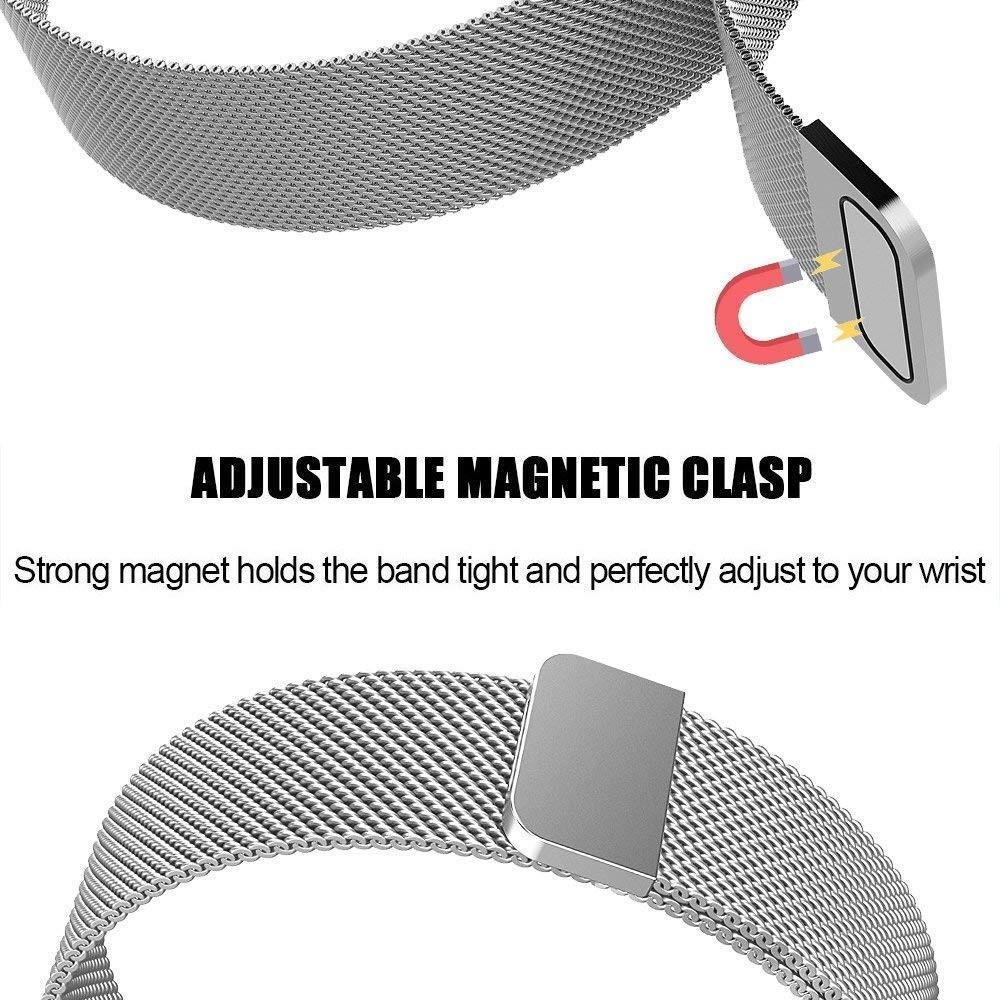 Fitbit Charge 3/Charge 4 Milanese bandje Zilver