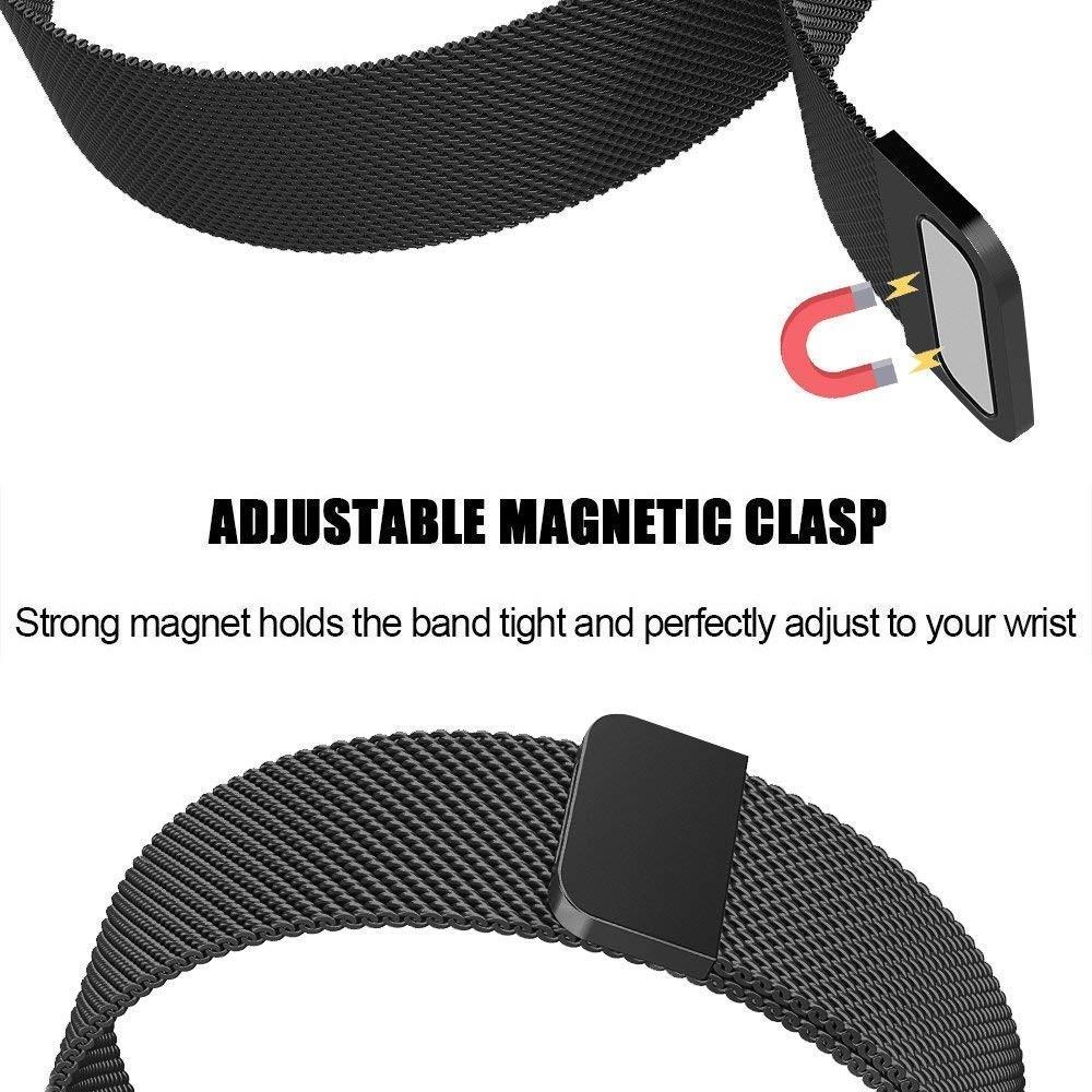 Fitbit Charge 3/Charge 4 Milanese bandje Zwart