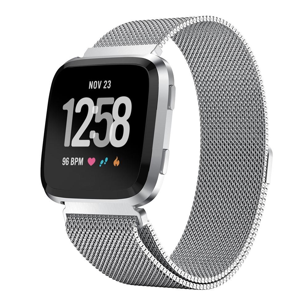 Fitbit Versa/Versa 2 Milanese bandje Zilver