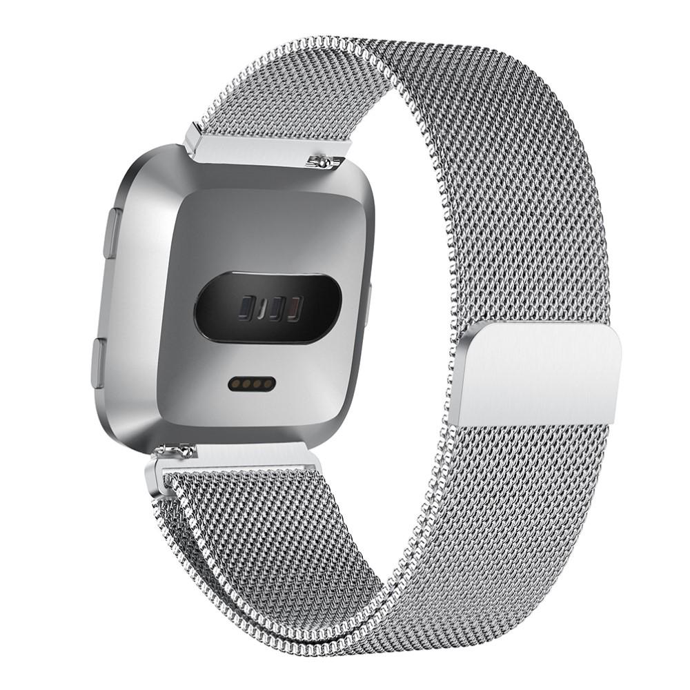 Fitbit Versa/Versa 2 Milanese bandje Zilver