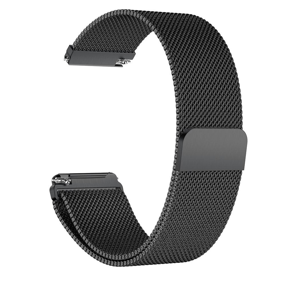 Fitbit Versa/Versa 2 Milanese bandje Zwart