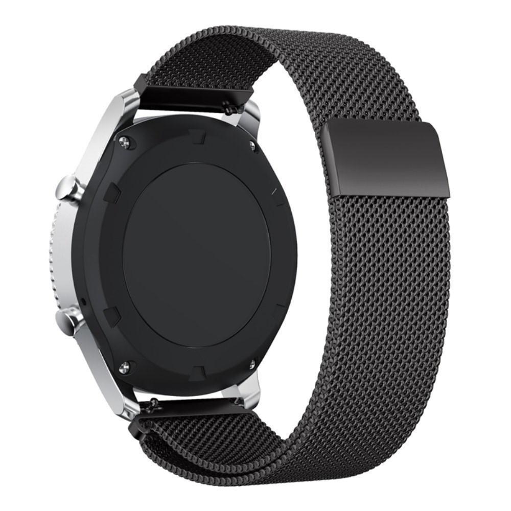 Samsung Gear S3 Frontier/S3 Classic Milanese bandje Zwart