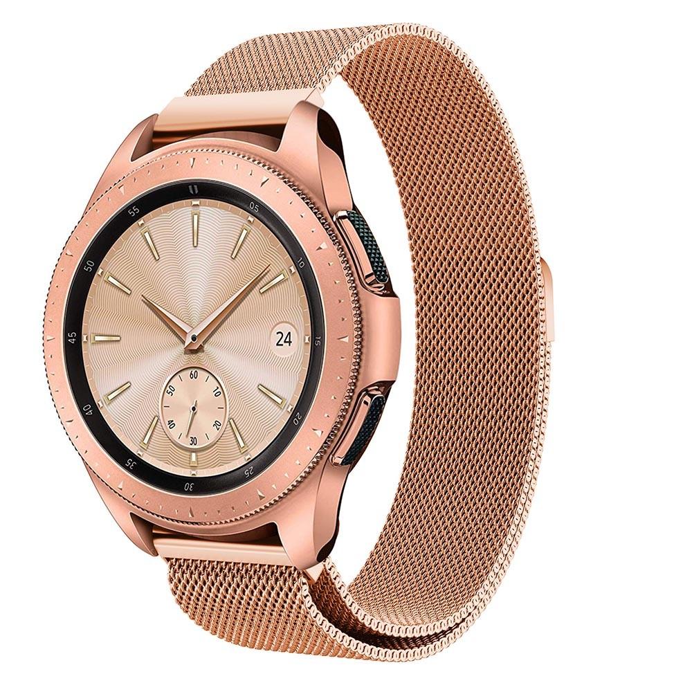 Samsung Galaxy Watch 42mm Milanese bandje Rosé goud