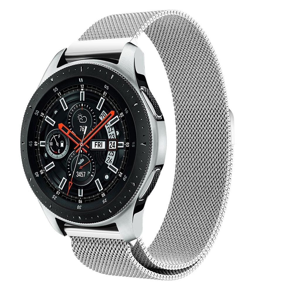 Samsung Galaxy Watch 46mm Milanese bandje Zilver