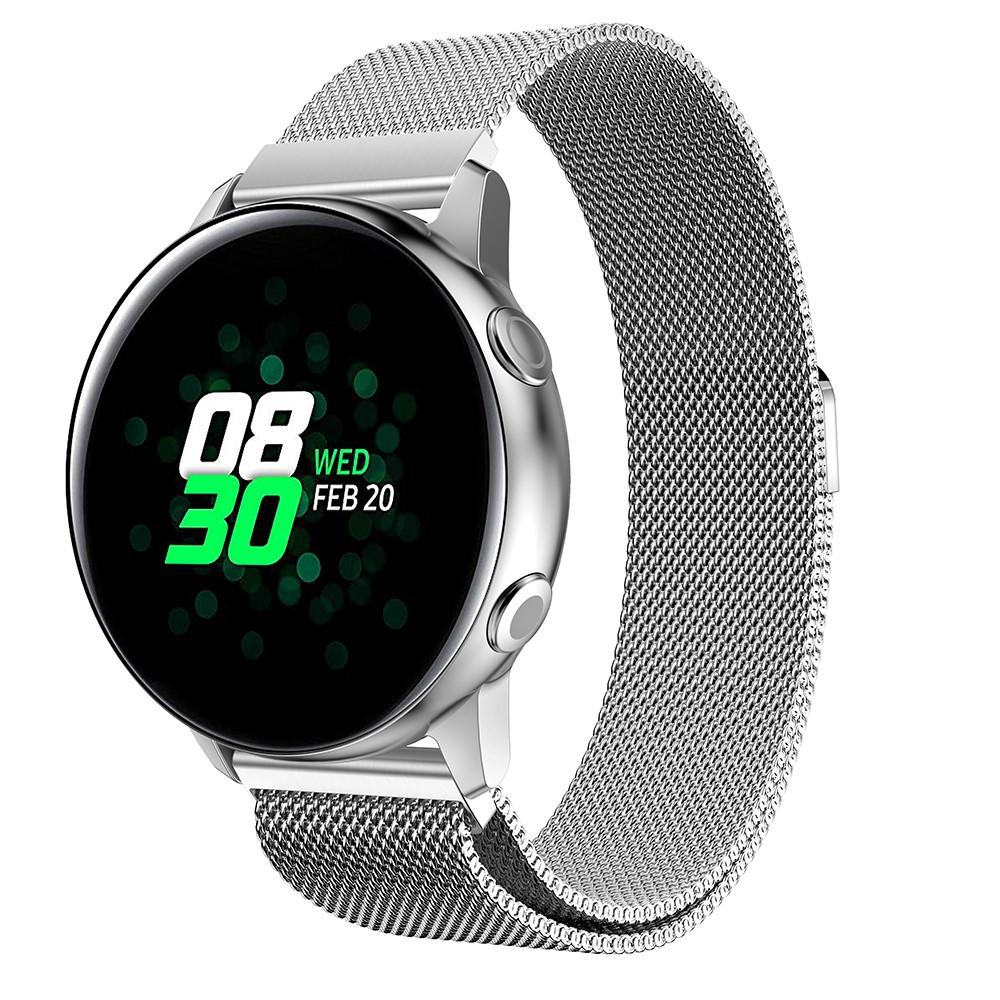 Samsung Galaxy Watch Active Milanese bandje Zilver