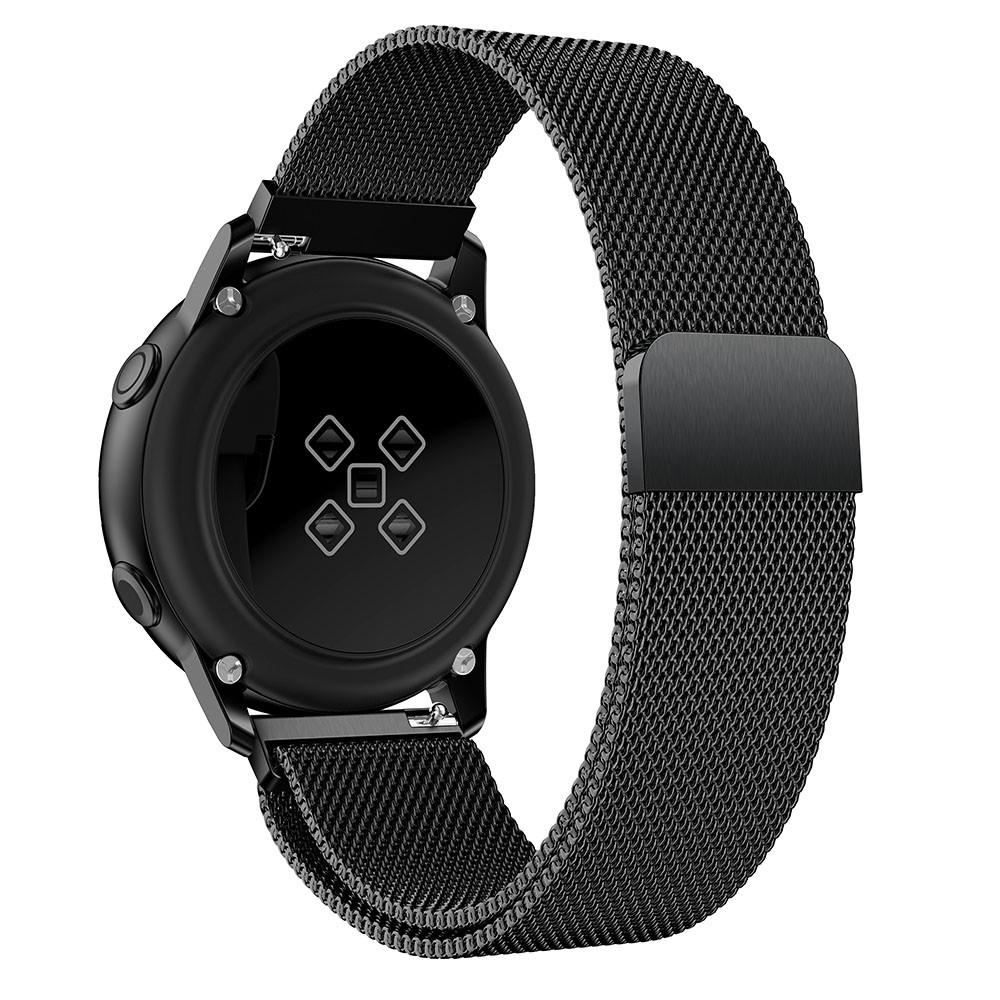 Samsung Galaxy Watch Active Milanese bandje Zwart