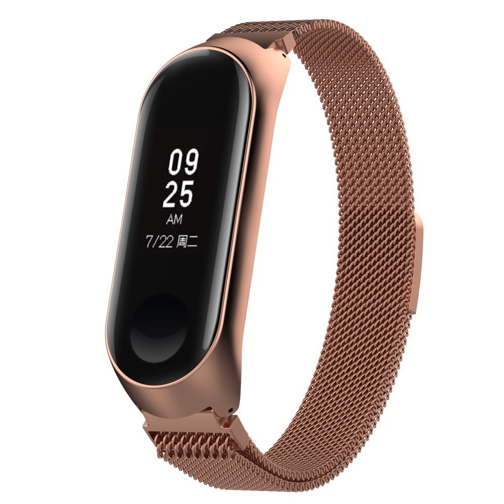 Xiaomi Mi Band 3/4 Milanese bandje Rosé goud