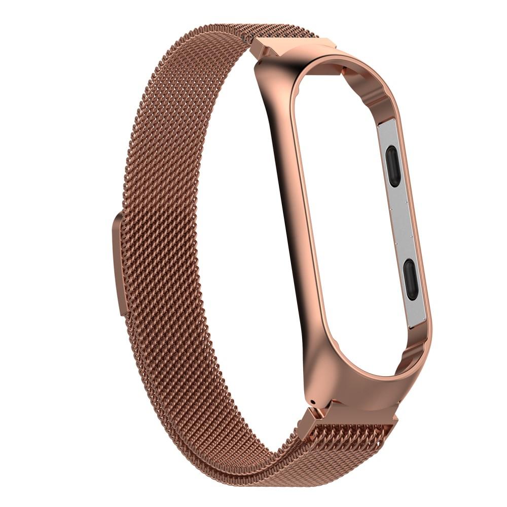 Xiaomi Mi Band 3/4 Milanese bandje Rosé goud