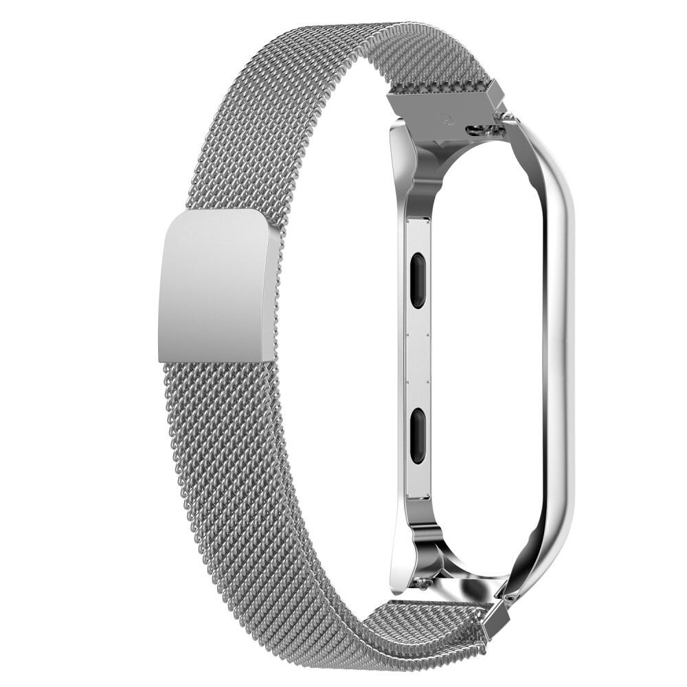 Xiaomi Mi Band 4/Mi Band 3 Milanese bandje Zilver