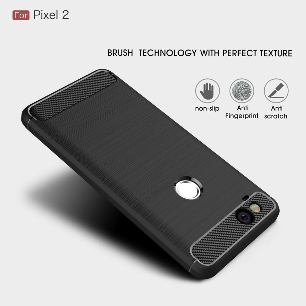 Hoesje TPU Brushed Google Pixel 2 Zwart