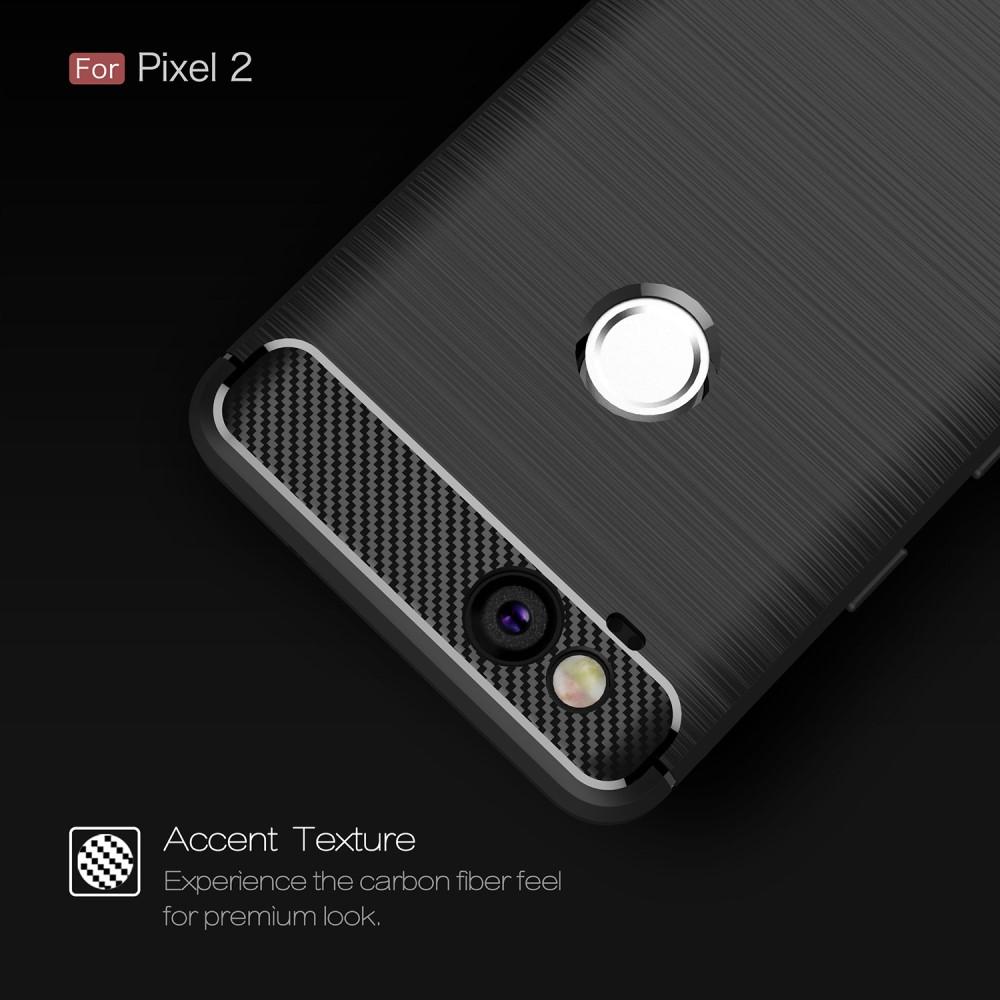 Hoesje TPU Brushed Google Pixel 2 Zwart