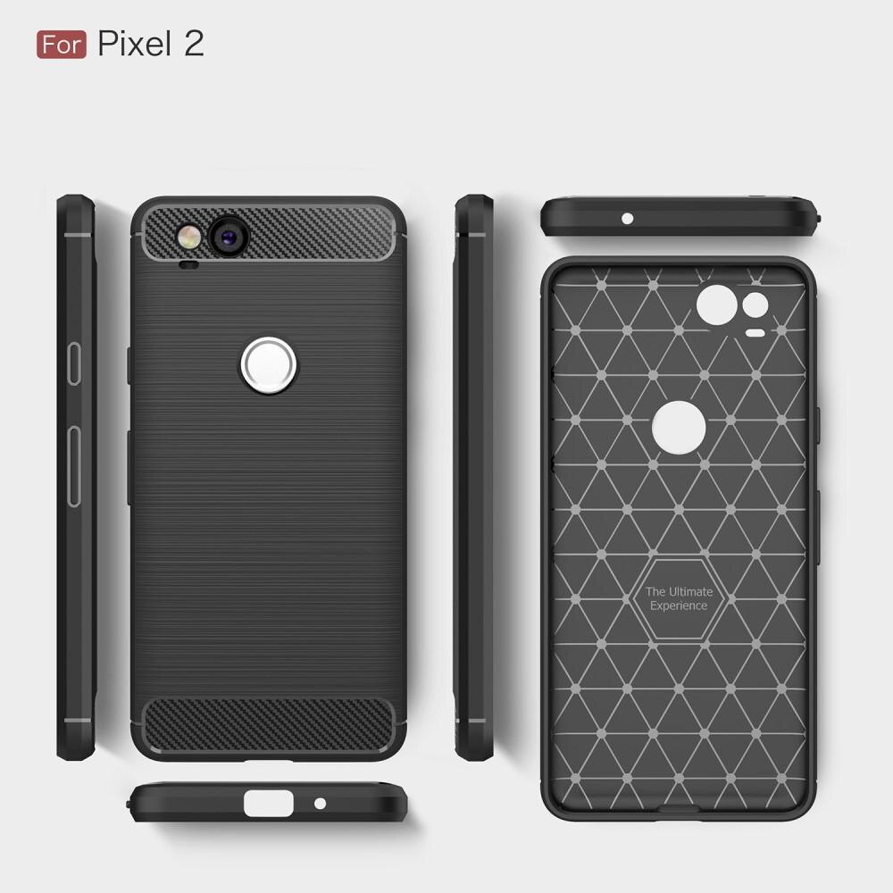 Hoesje TPU Brushed Google Pixel 2 Zwart