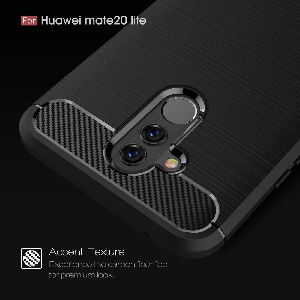Brushed TPU Case Huawei Mate 20 Lite Zwart