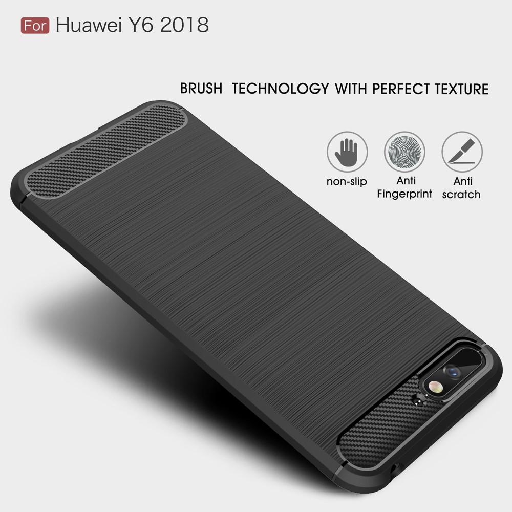 Brushed TPU Case Huawei Y6 2018 Zwart