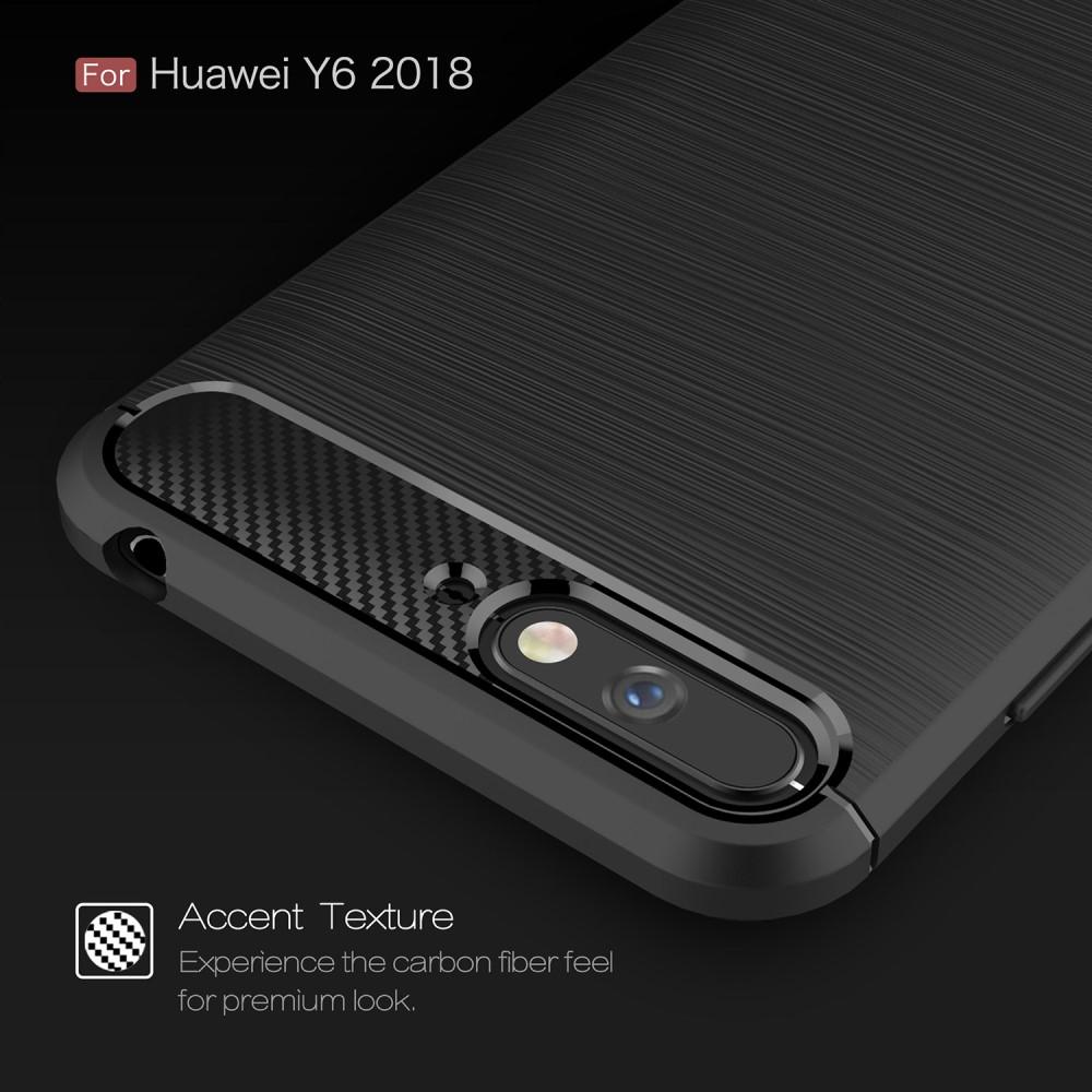 Brushed TPU Case Huawei Y6 2018 Zwart