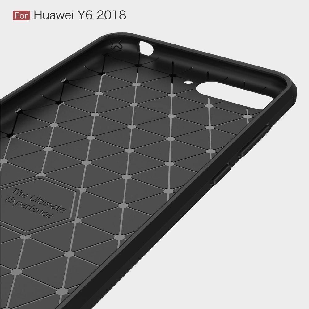 Brushed TPU Case Huawei Y6 2018 Zwart