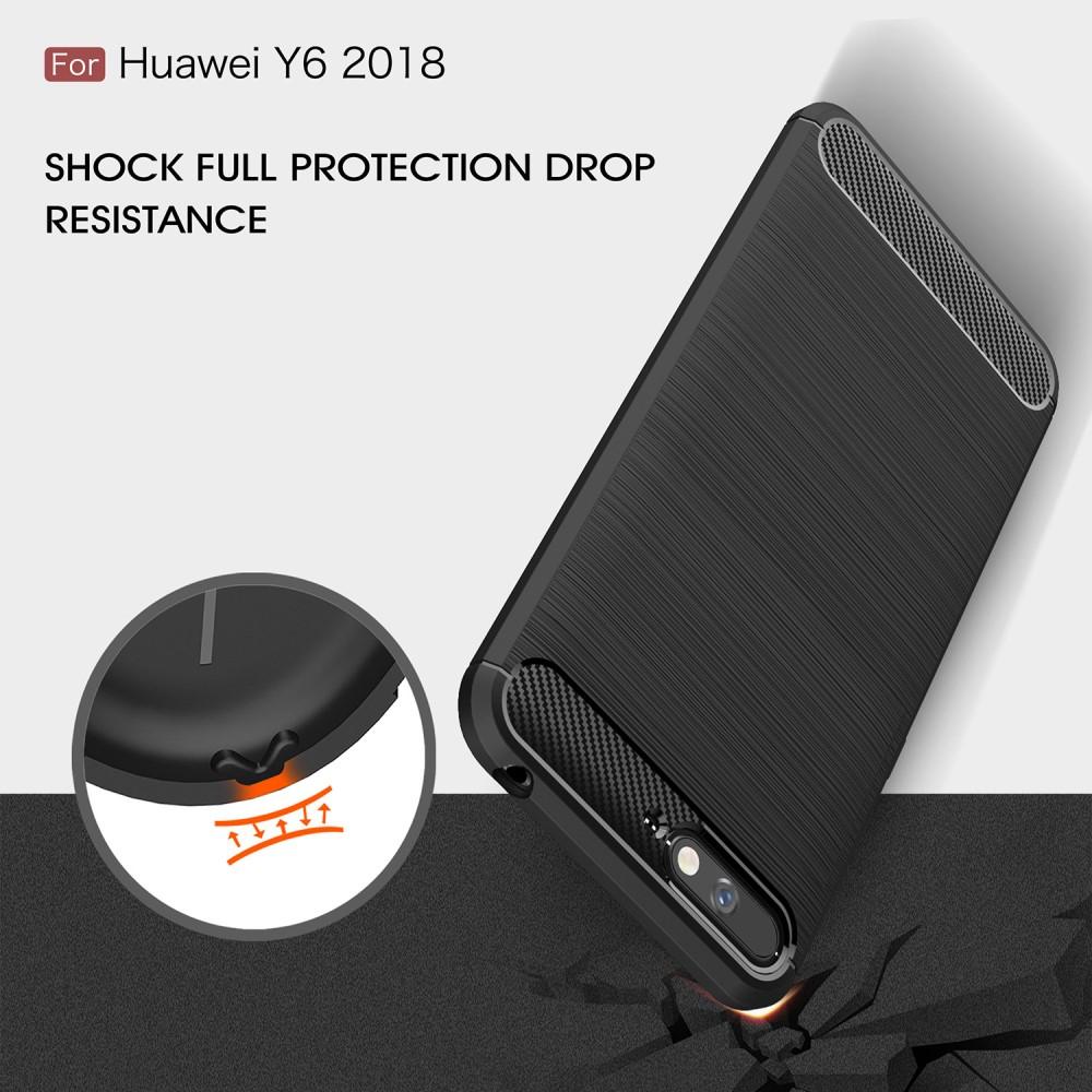 Brushed TPU Case Huawei Y6 2018 Zwart