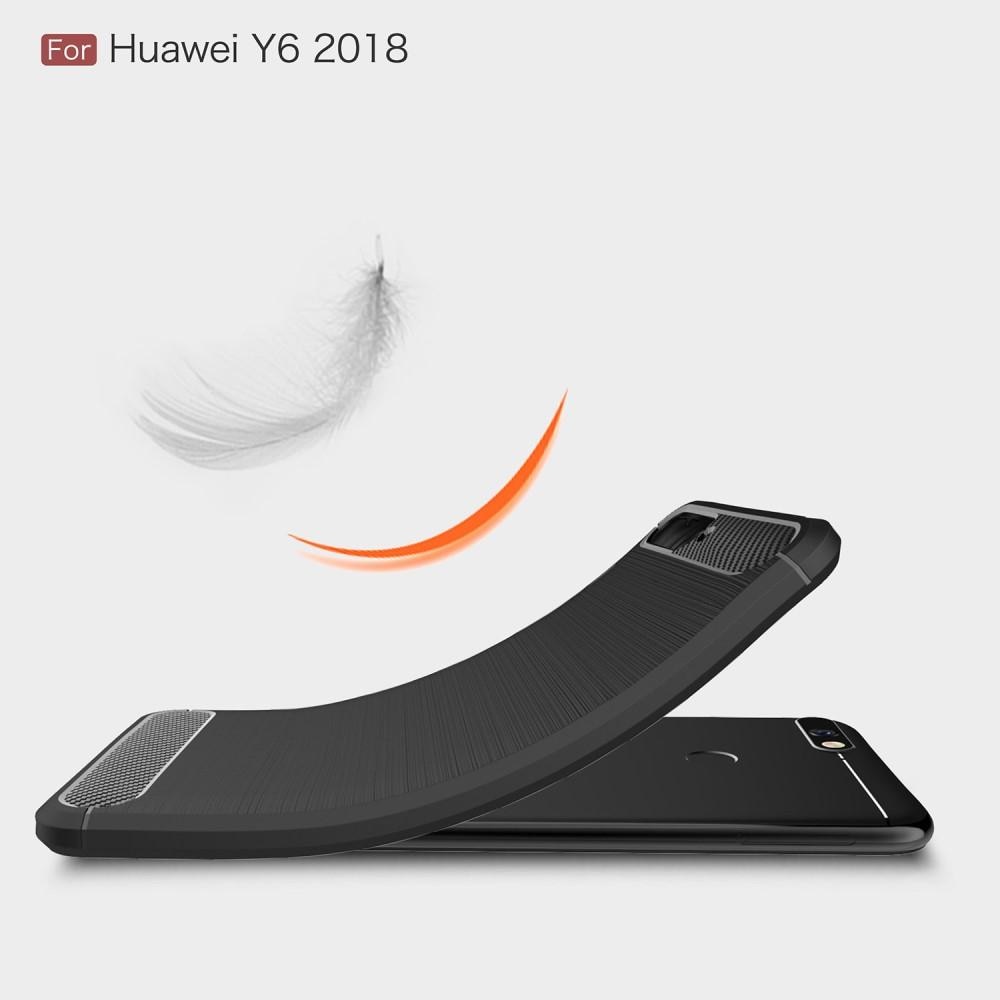 Brushed TPU Case Huawei Y6 2018 Zwart