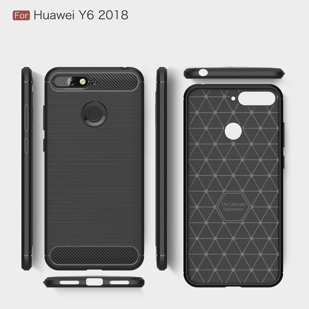 Brushed TPU Case Huawei Y6 2018 Zwart