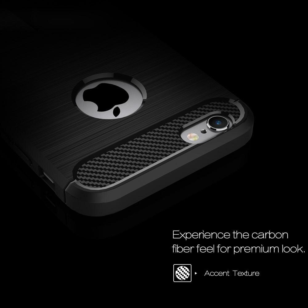 Hoesje TPU Brushed Apple iPhone 6/6S Zwart
