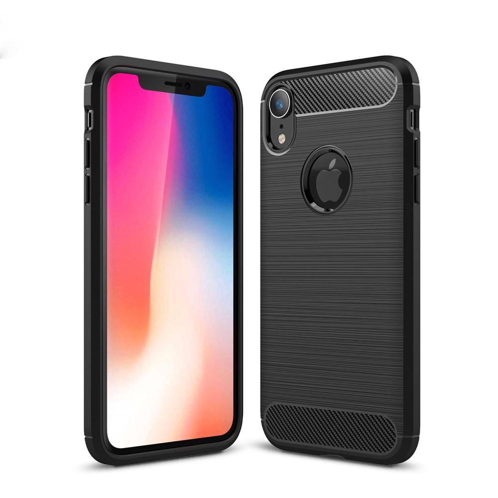 Brushed TPU Case iPhone Xr Zwart