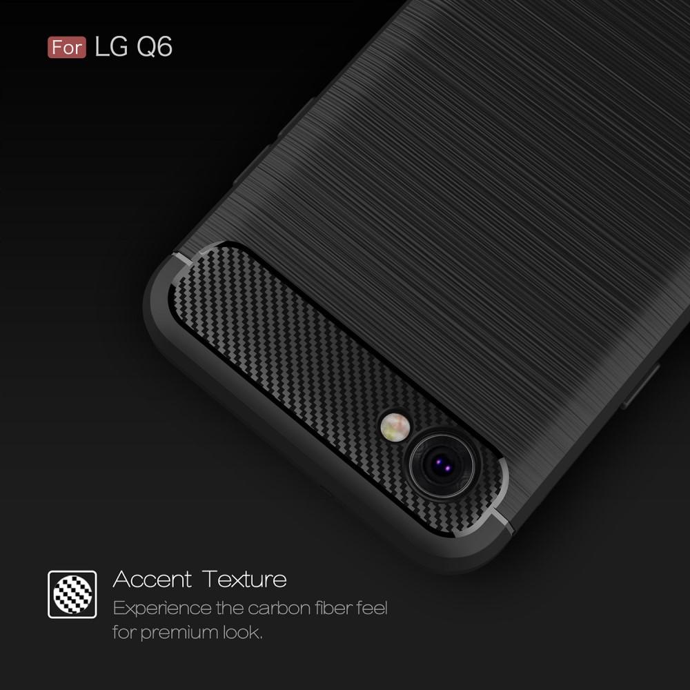 Brushed TPU Case LG Q6 Zwart