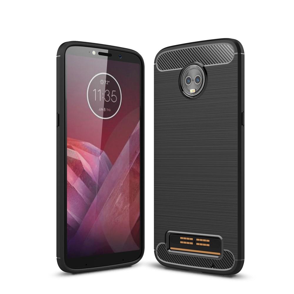 Brushed TPU Case Motorola Moto Z3 Play Zwart