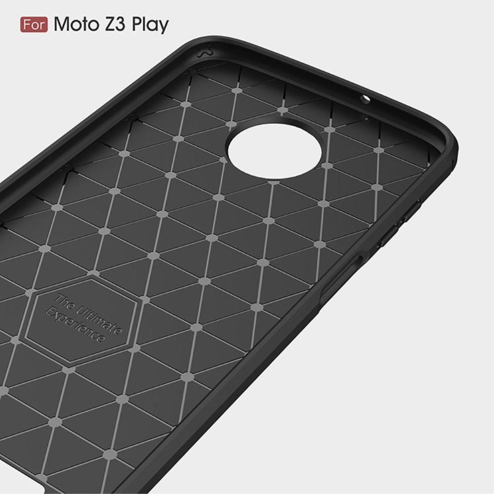 Brushed TPU Case Motorola Moto Z3 Play Zwart