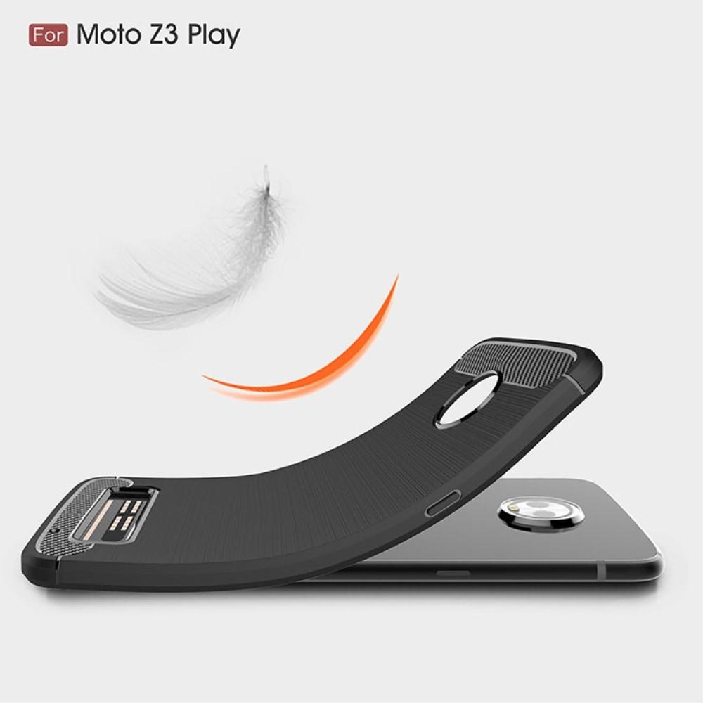 Brushed TPU Case Motorola Moto Z3 Play Zwart