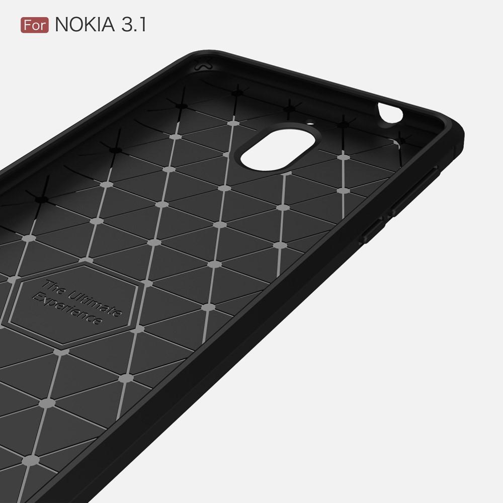 Brushed TPU Case Nokia 3.1 2018 Zwart