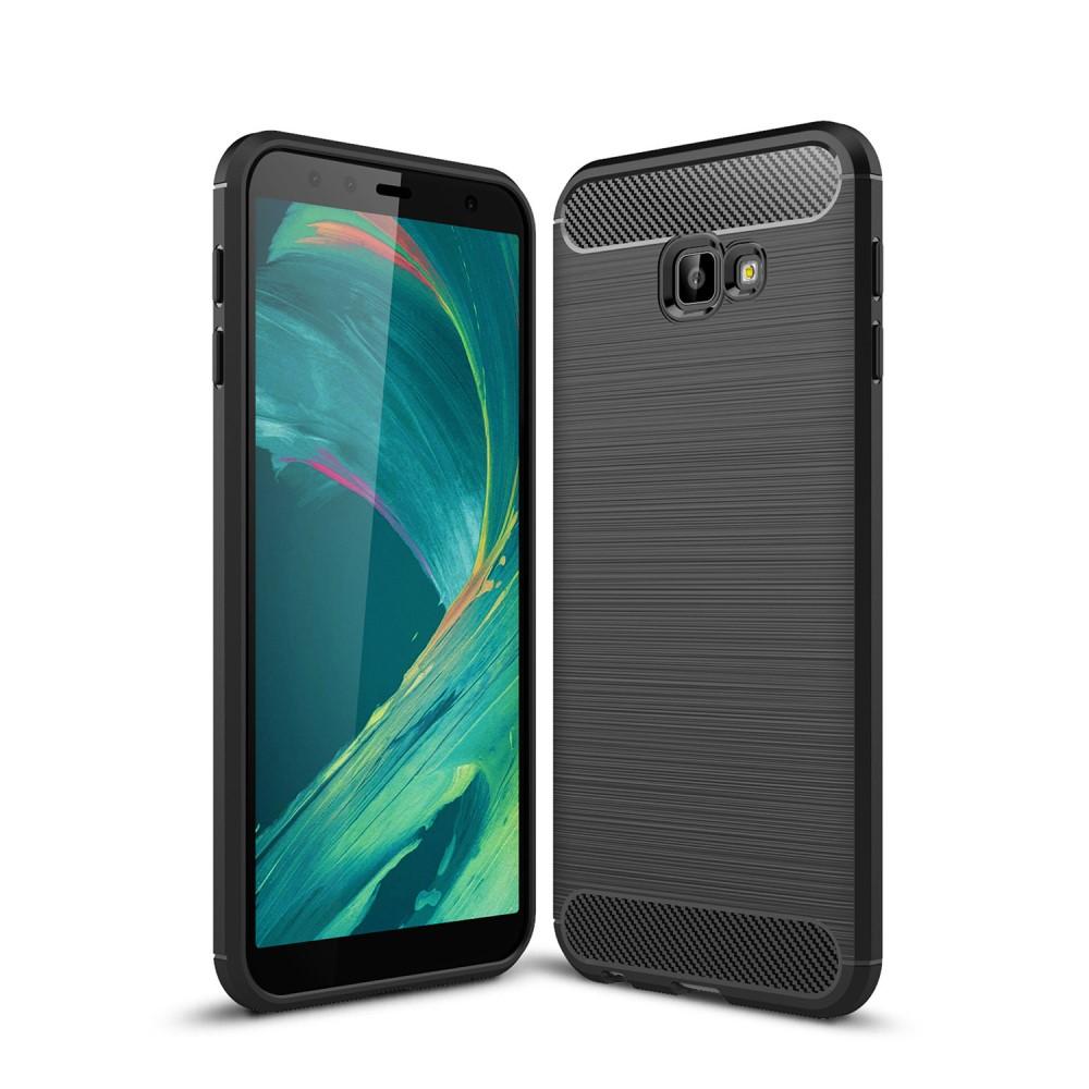 Brushed TPU Case Samsung Galaxy J4 Plus 2018 Zwart
