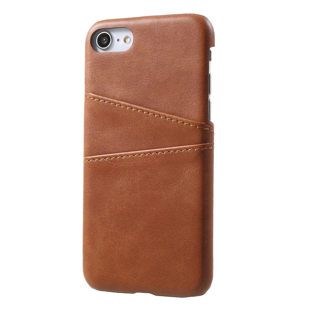 Card Slots Case iPhone 7 Brown