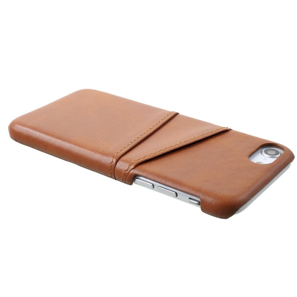 Card Slots Case iPhone 8 Brown