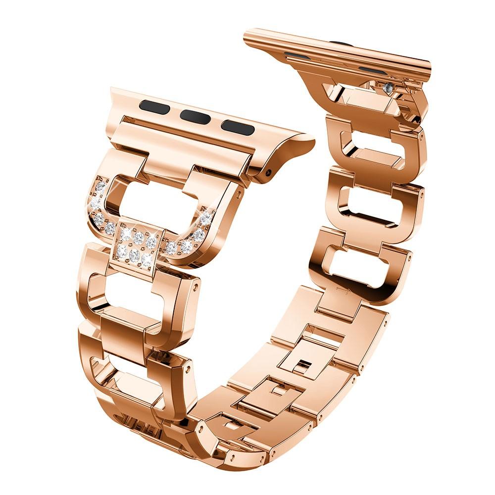 Apple Watch Ultra 49mm Rhinestone Bracelet Rose Gold
