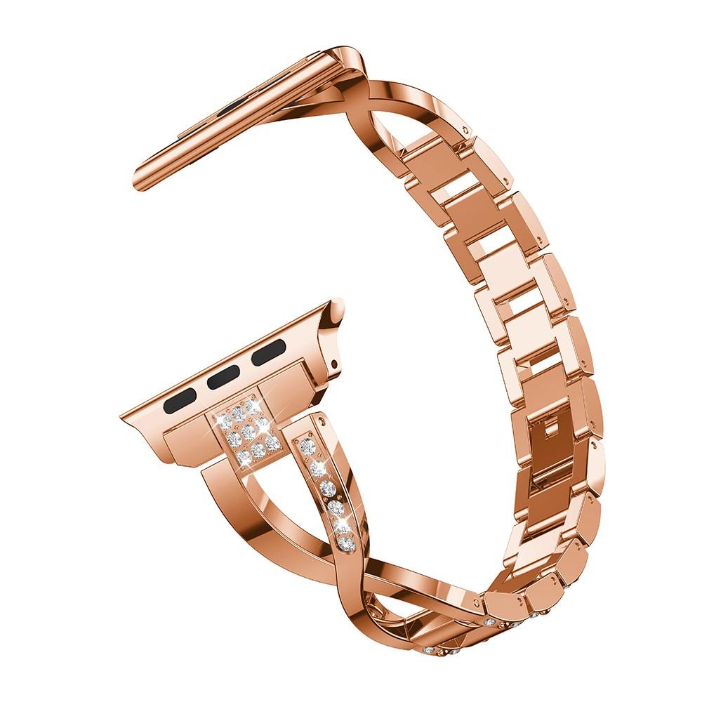 Apple Watch 42mm Crystal Bracelet Rose Gold