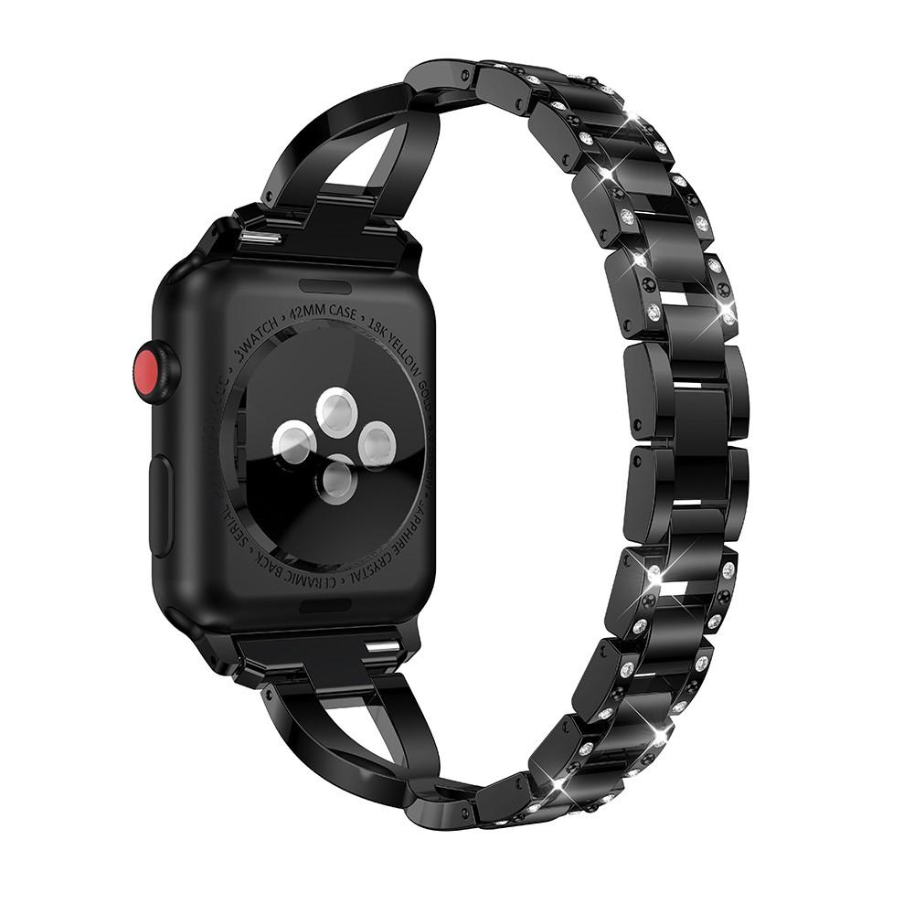 Apple Watch Series 8 45mm Crystal Bracelet Zwart