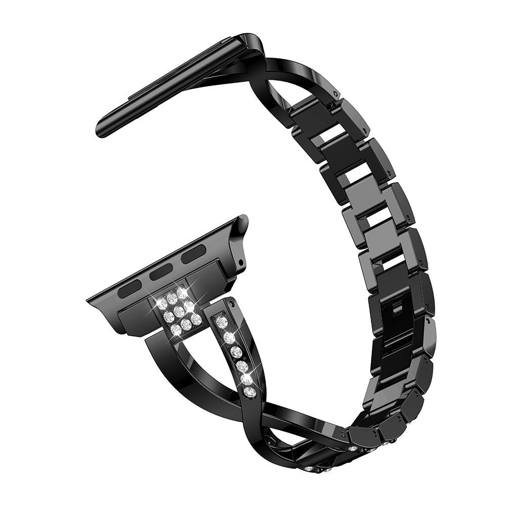 Apple Watch Series 8 45mm Crystal Bracelet Zwart