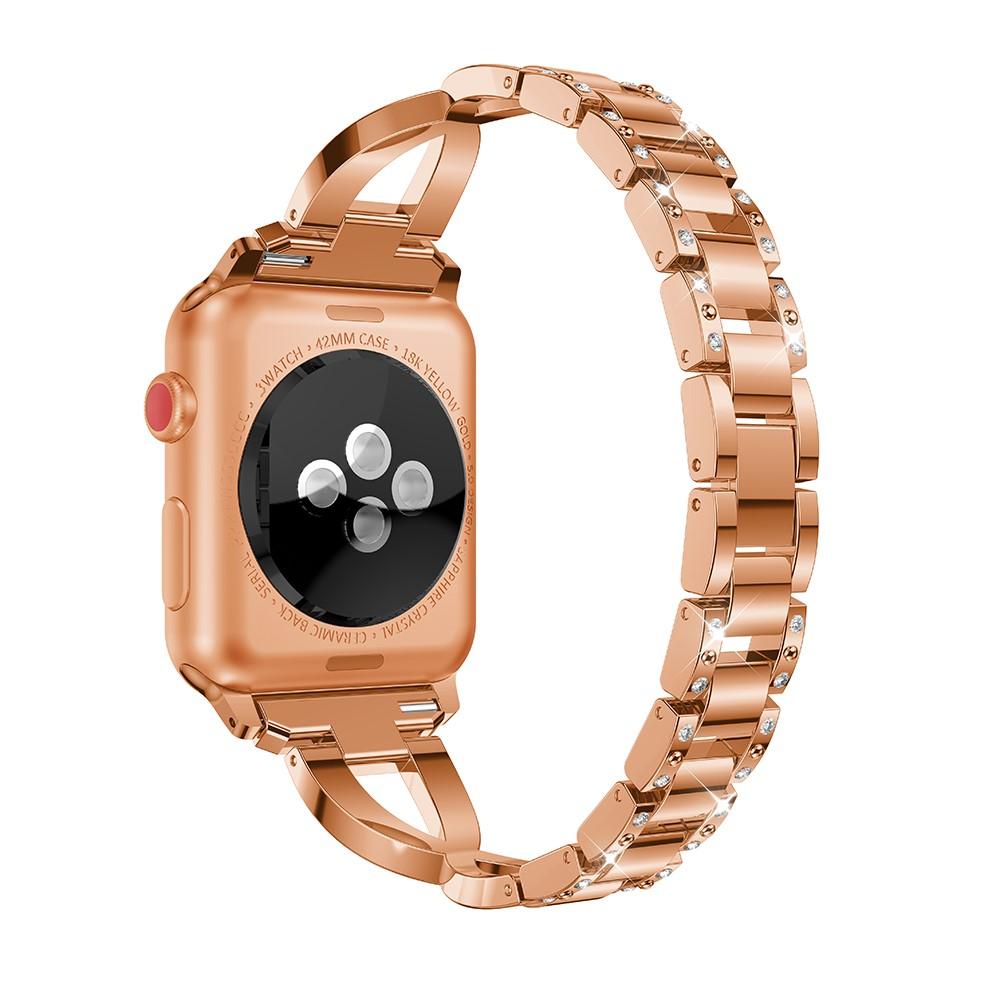 Apple Watch 45mm Series 8 Crystal Bracelet Rose Gold