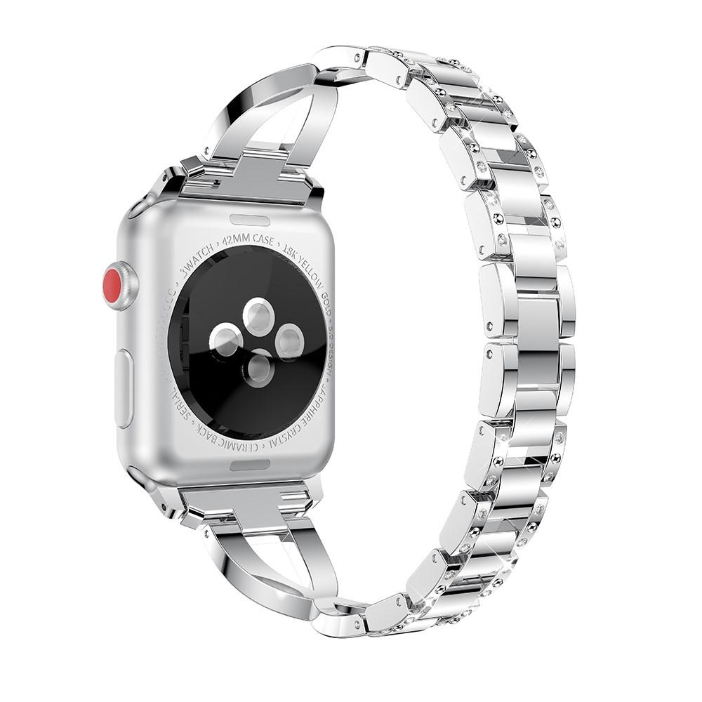 Apple Watch 45mm Series 8 Crystal Bracelet Zilver