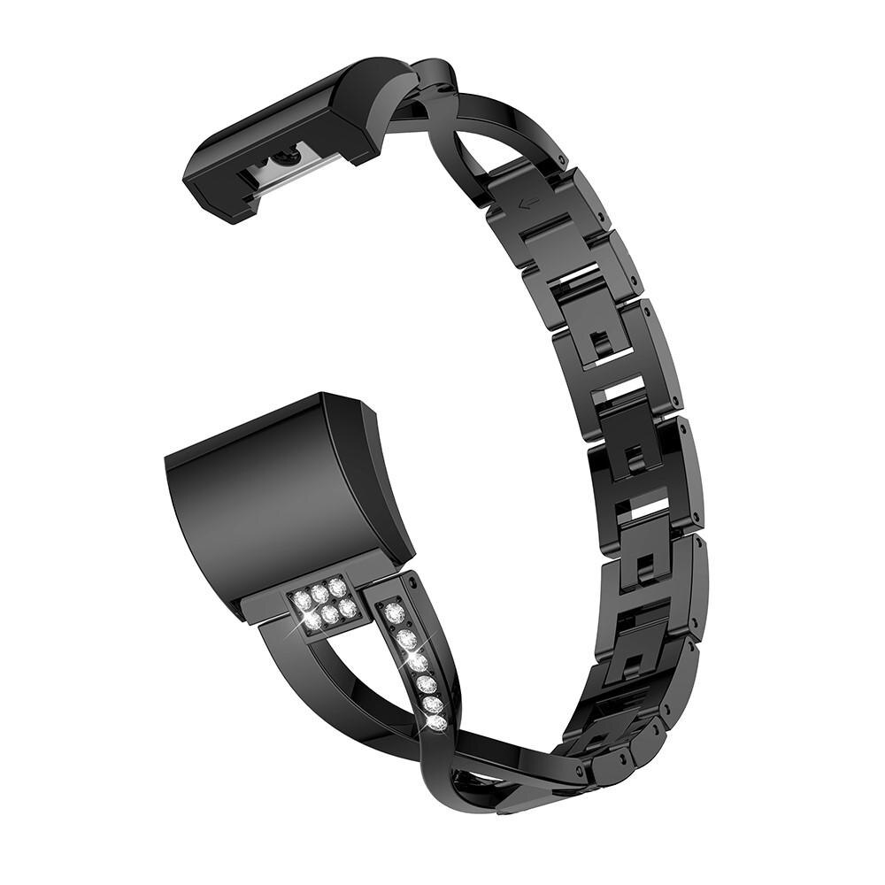 Fitbit Charge 2 Crystal Bracelet Zwart