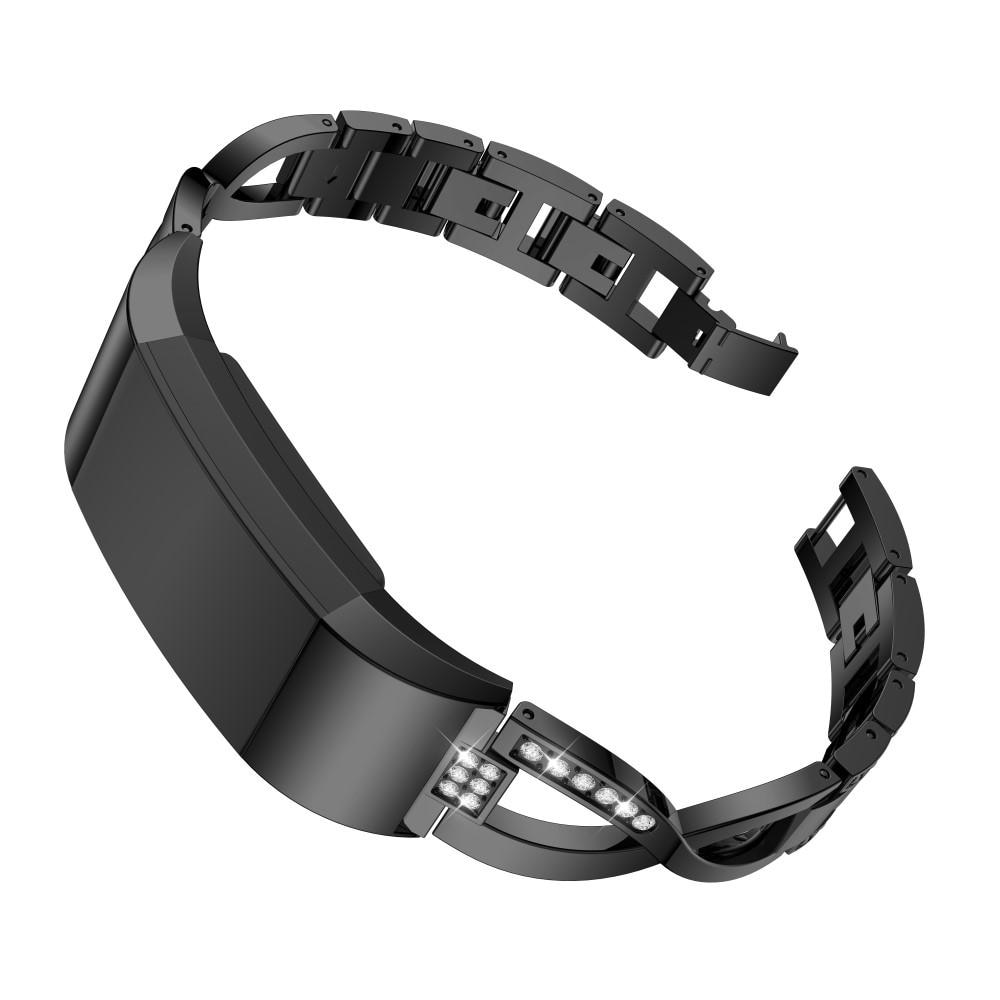 Fitbit Charge 2 Crystal Bracelet Zwart