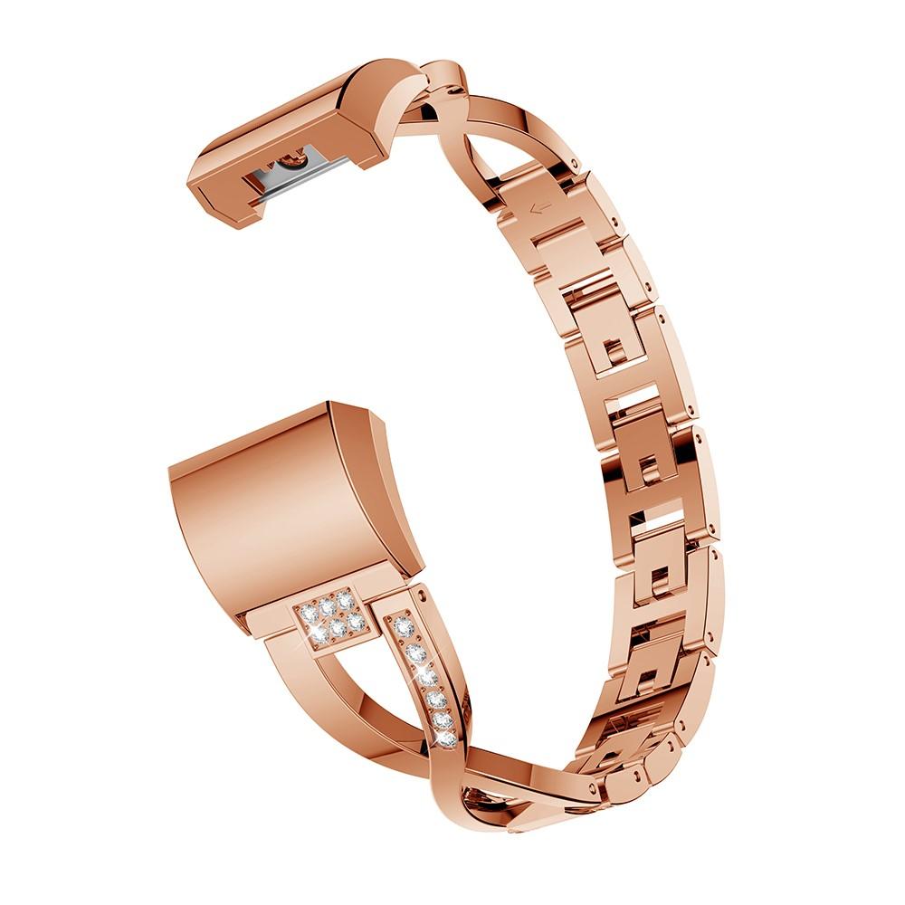 Fitbit Charge 2 Crystal Bracelet Rose Gold