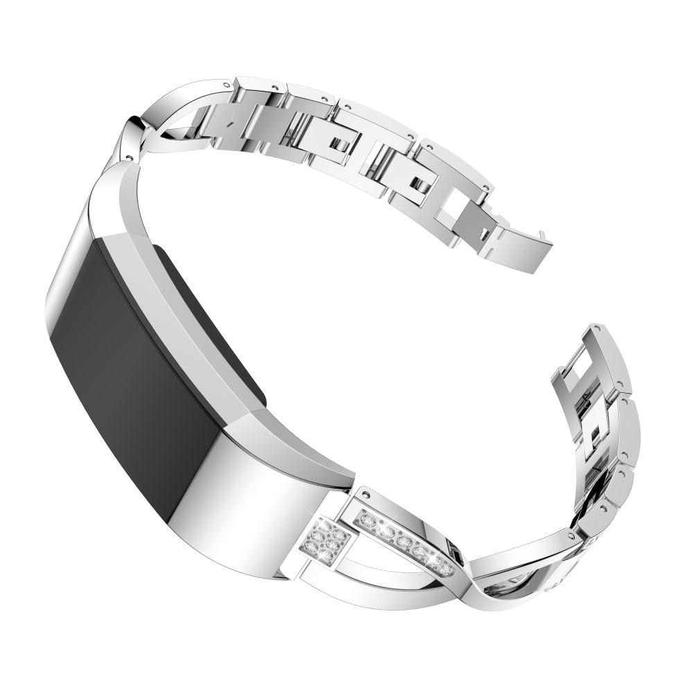 Fitbit Charge 2 Crystal Bracelet Zilver