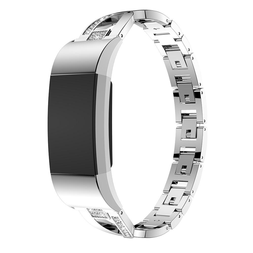 Fitbit Charge 2 Crystal Bracelet Zilver